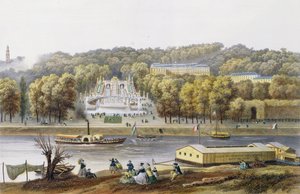 Paleis en park van Saint-Cloud door Isodore Laurent Deroy